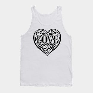 Love Lettering Heart Tank Top